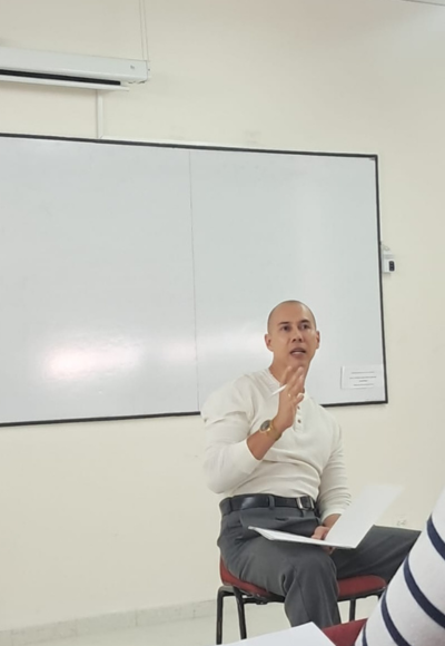 Josef Hackspacher en la segunda sesión de la cátedra