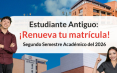  Estudiante Antiguo ¡Renueva tú Matrícula!